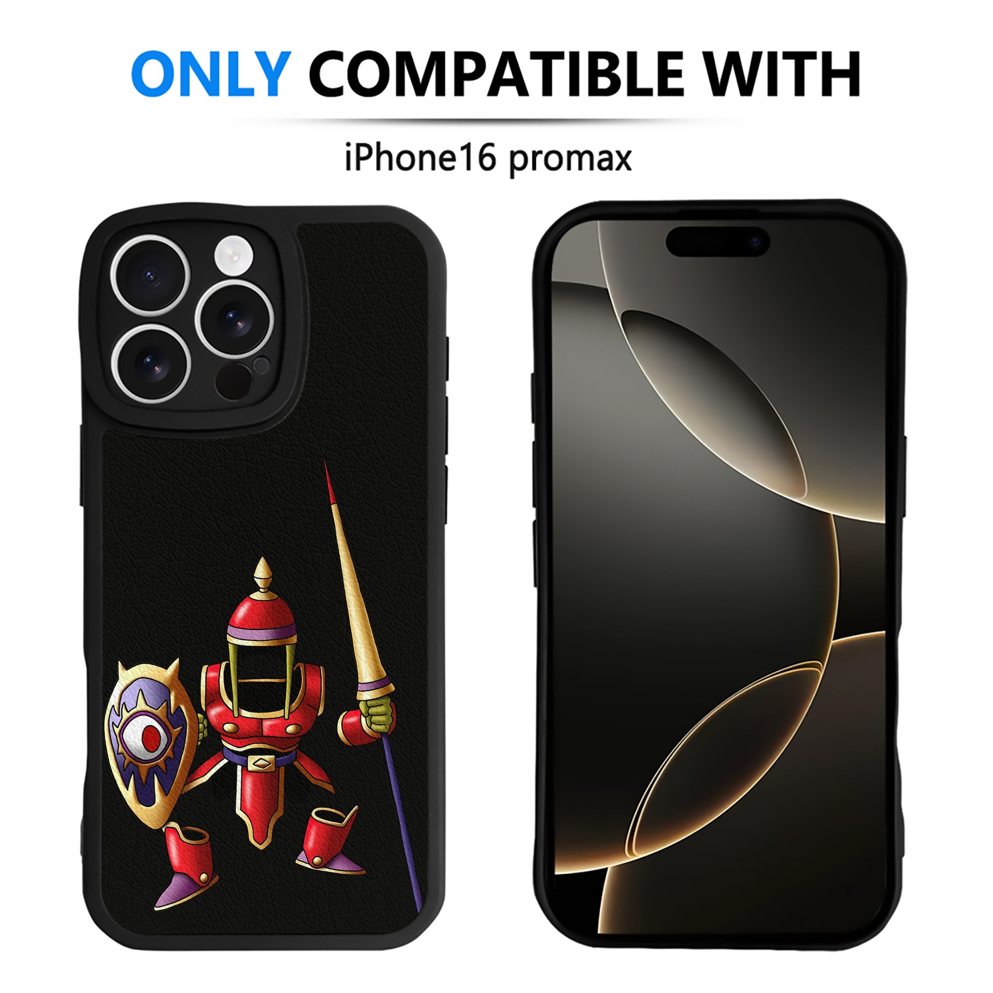 （画像用） ドラゴンクエスト Doragon Kuesuto Dragon Quest 【iPhone 16シリーズ対応】シリコンスマホケース（レザー調） 材質：シリコン